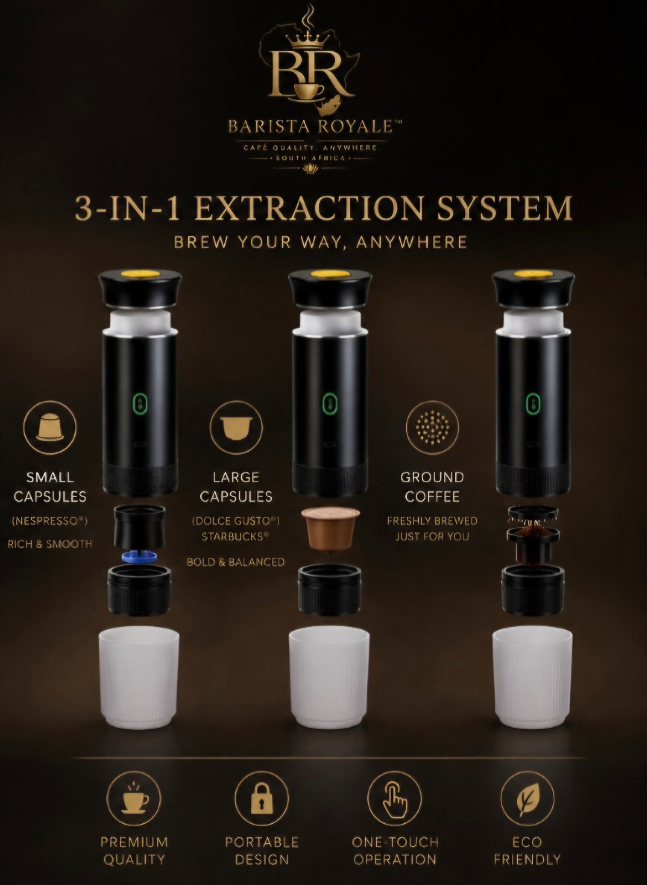 Barista Royale™ Portable Espresso Machine